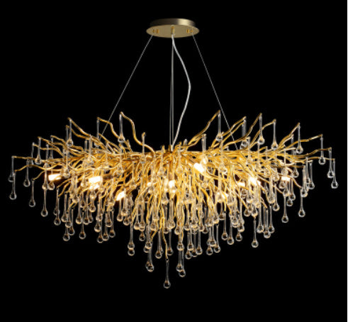 Luxury Chandelier Water Drop Crystal Lamp