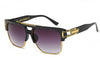 Men And Women Square Retro Colorful Reflective Sunglasses