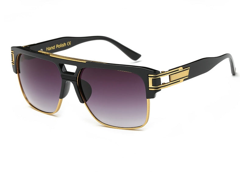 Men And Women Square Retro Colorful Reflective Sunglasses