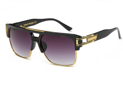 Men And Women Square Retro Colorful Reflective Sunglasses