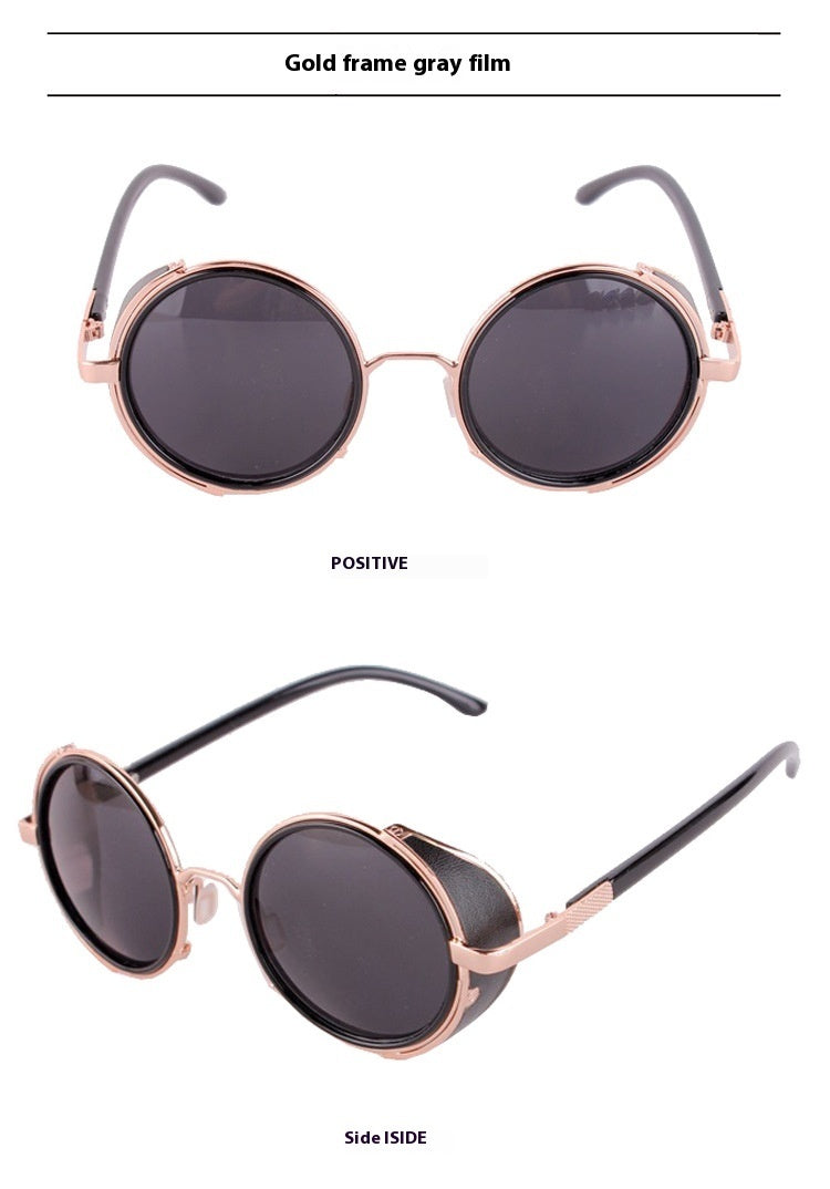 Round Retro Sunglasses Fashion UV Protection Sunglasses