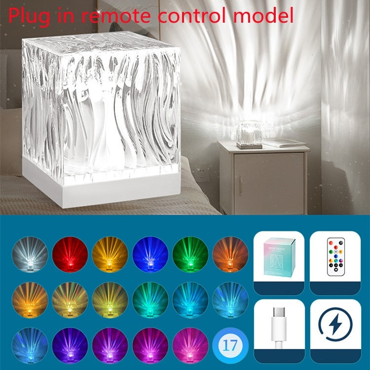 LED Water Ripple Ambient Night Light