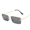 Rimless sunglasses women square