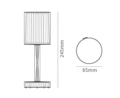 Diamond Crystal Lamp Bedroom Bedside