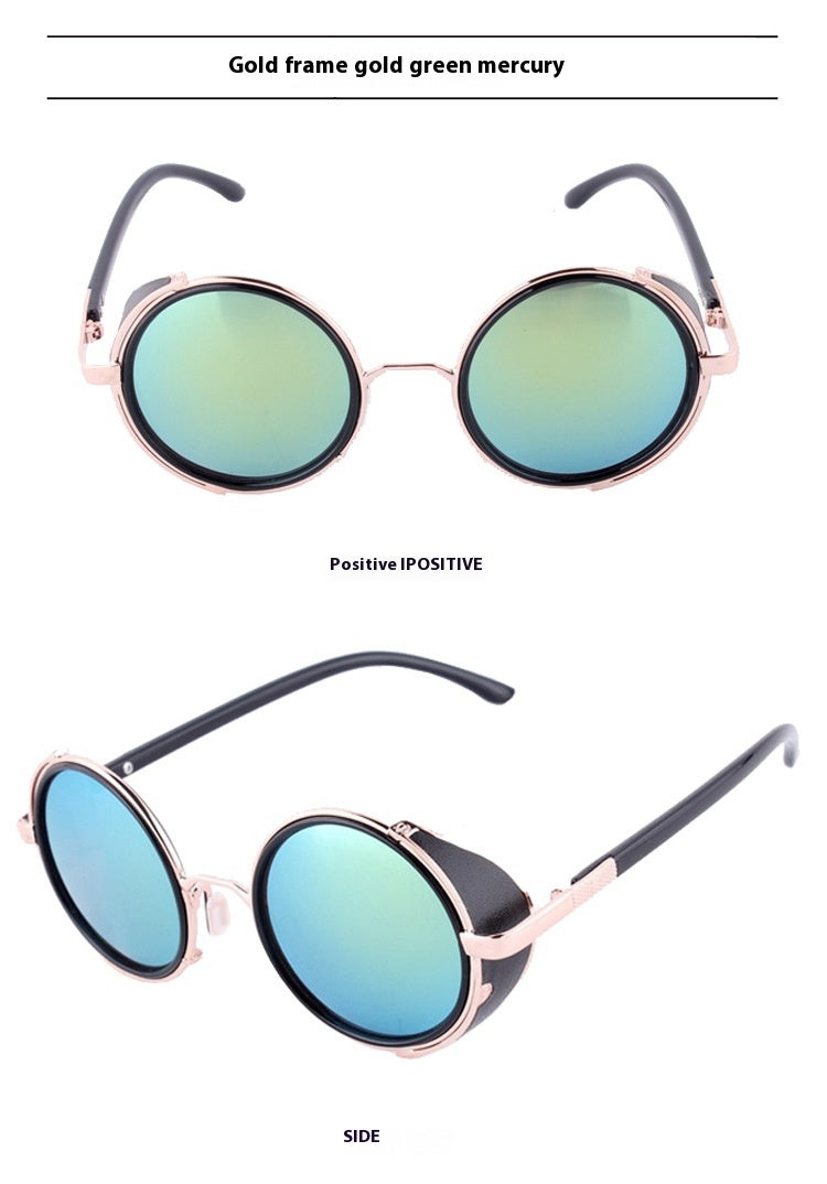 Round Retro Sunglasses Fashion UV Protection Sunglasses
