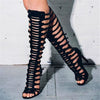 Ins Fashion Runway Laser Hollow Open Toe Roman Style Sandals