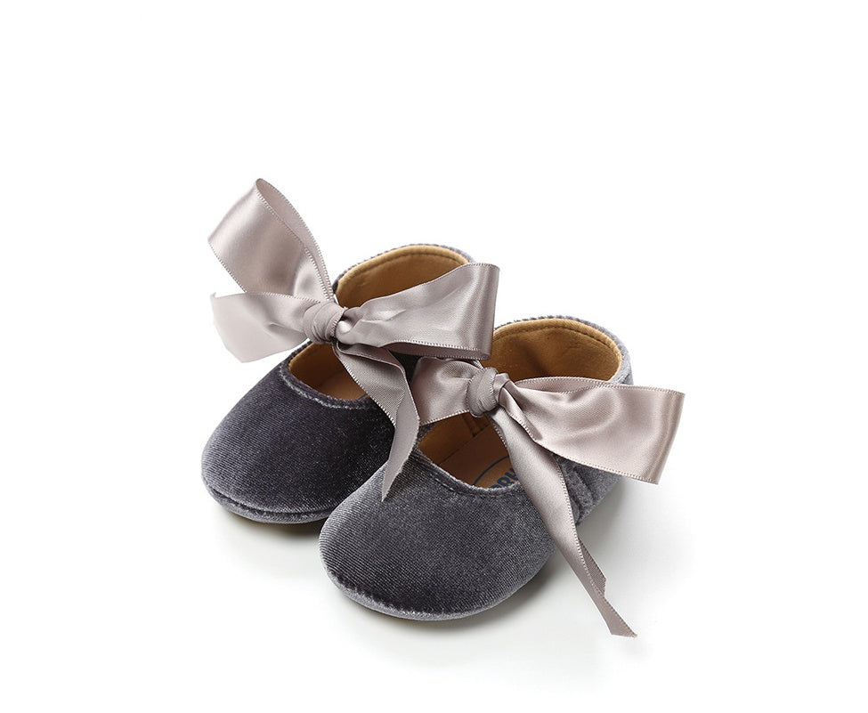 Ribbon Spring and Autumn Baby Princess Shoes