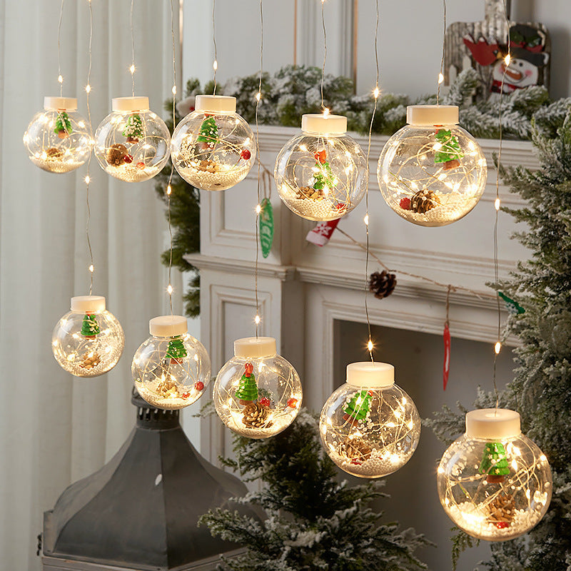 Creative LED Christmas Wish Orbs Curtain Light Decoration