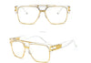 Men And Women Square Retro Colorful Reflective Sunglasses