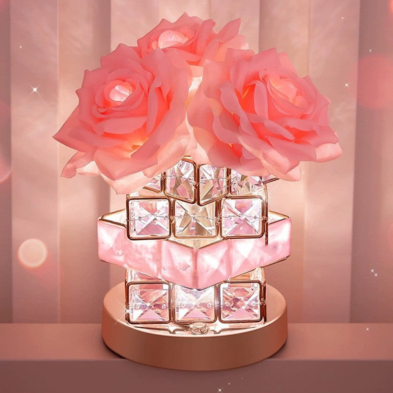 Rubik's Cube Crystal Lamp Bedroom