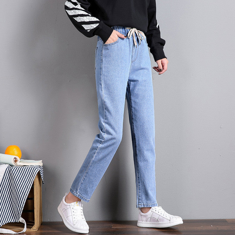 Women's Straight Leg Slim Fit Jeans