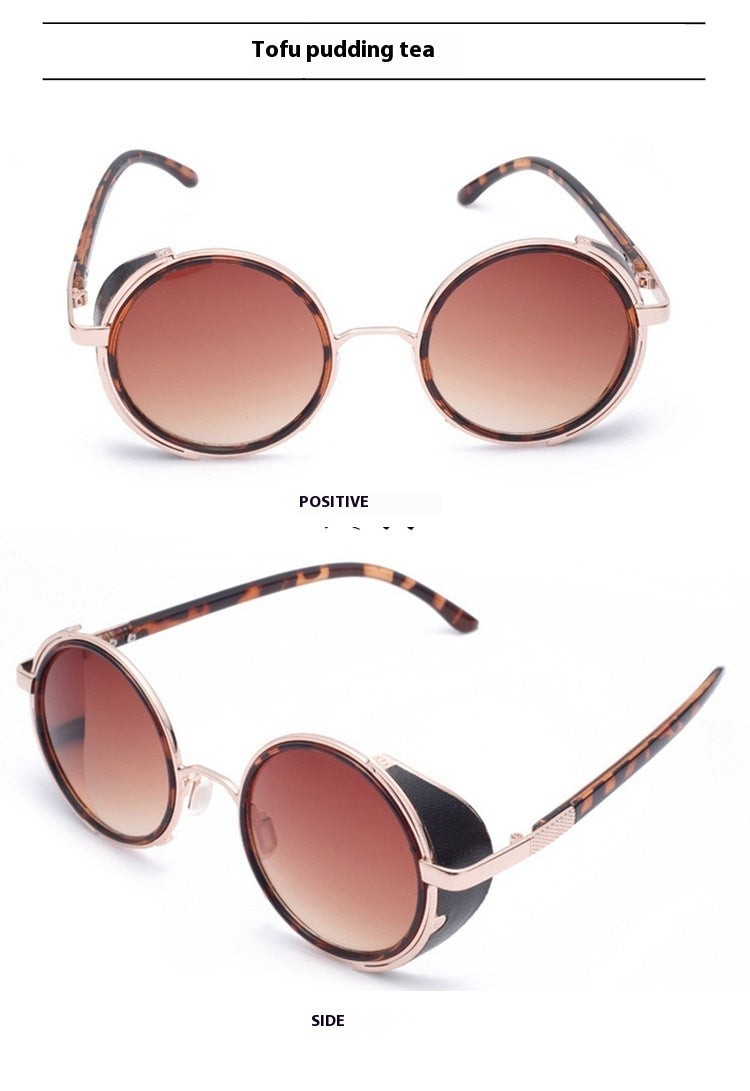 Round Retro Sunglasses Fashion UV Protection Sunglasses