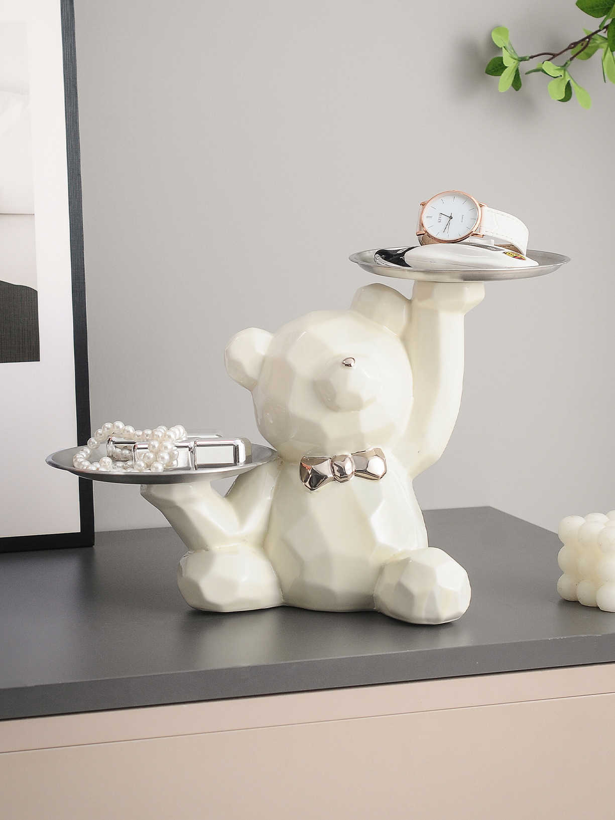 Key Storage Entrance Decoration Tray Home Decorations