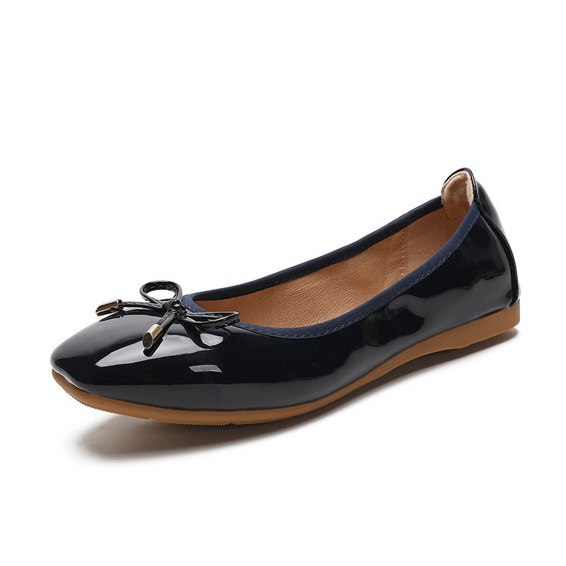 Square Toe Soft Bottom Soft Upper Shoes Women