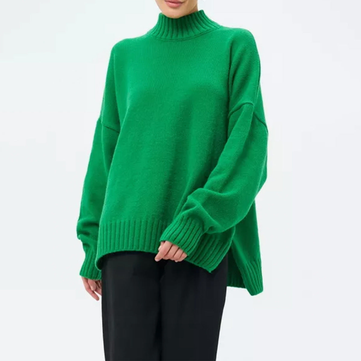 Half Turtleneck Thread Sweater Sub-loose Casual Sweater