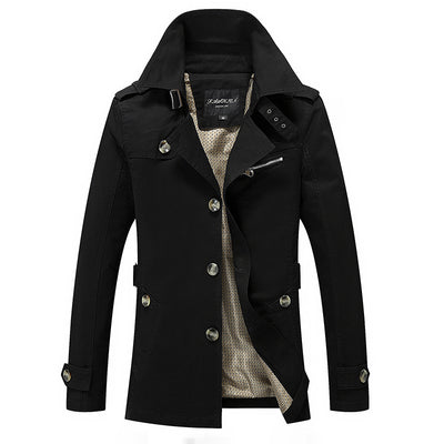 Spring men's washed windbreaker jacket