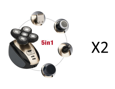 5 In 1 Multifunctional Electric Shaver 5 Blade Razor For Men Shaved