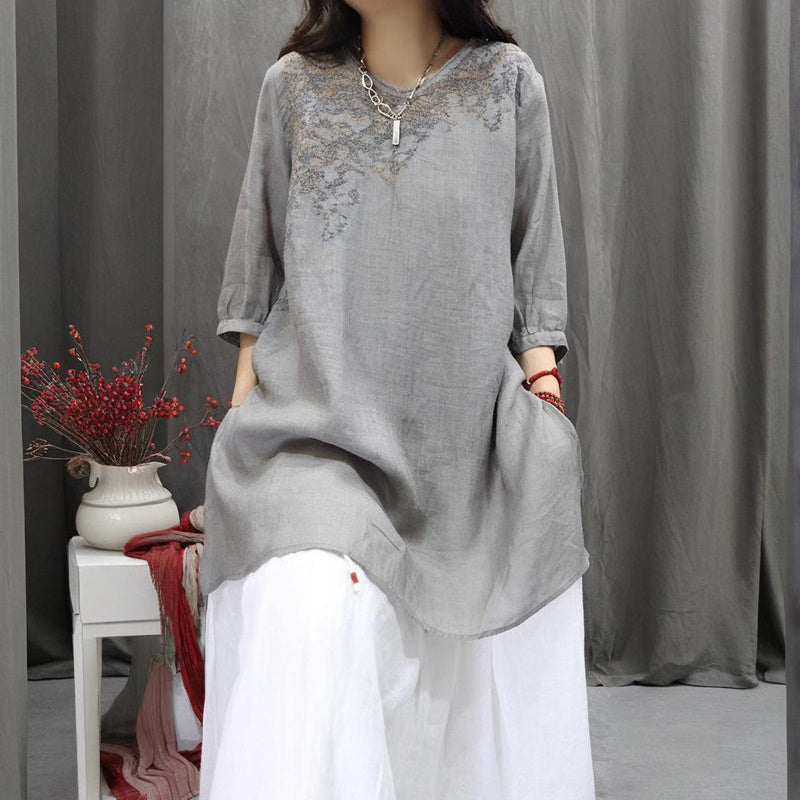 Women's Solid Color Round