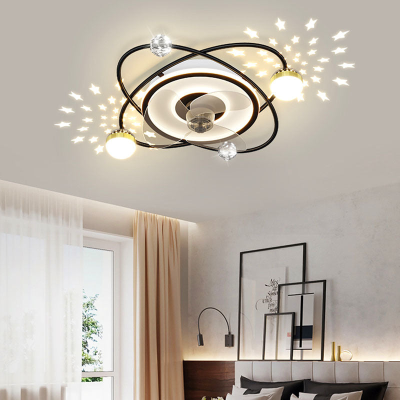 Nordic bedroom decor led lights for room Ceiling fan