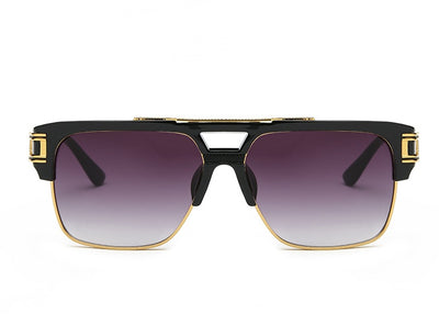 Men And Women Square Retro Colorful Reflective Sunglasses