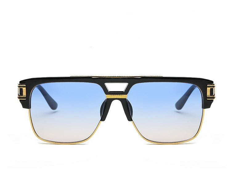 Men And Women Square Retro Colorful Reflective Sunglasses