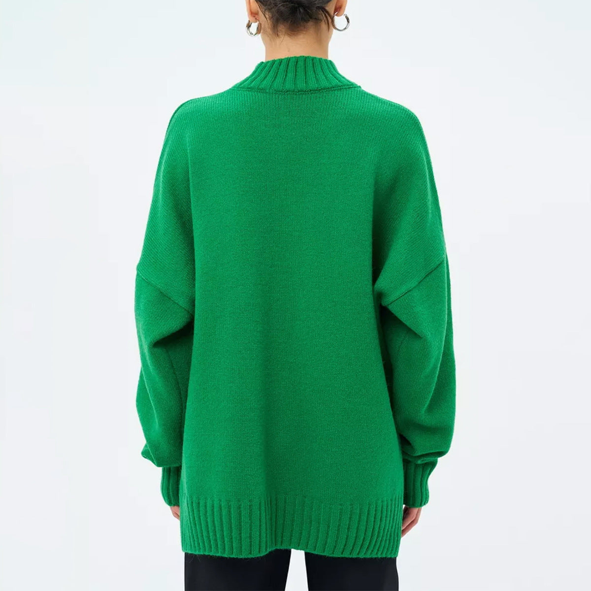 Half Turtleneck Thread Sweater Sub-loose Casual Sweater