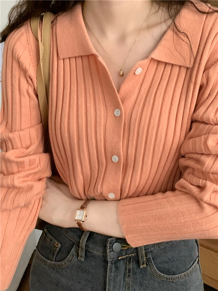 Retro Gentle Inner Wear Sweater Cardigan