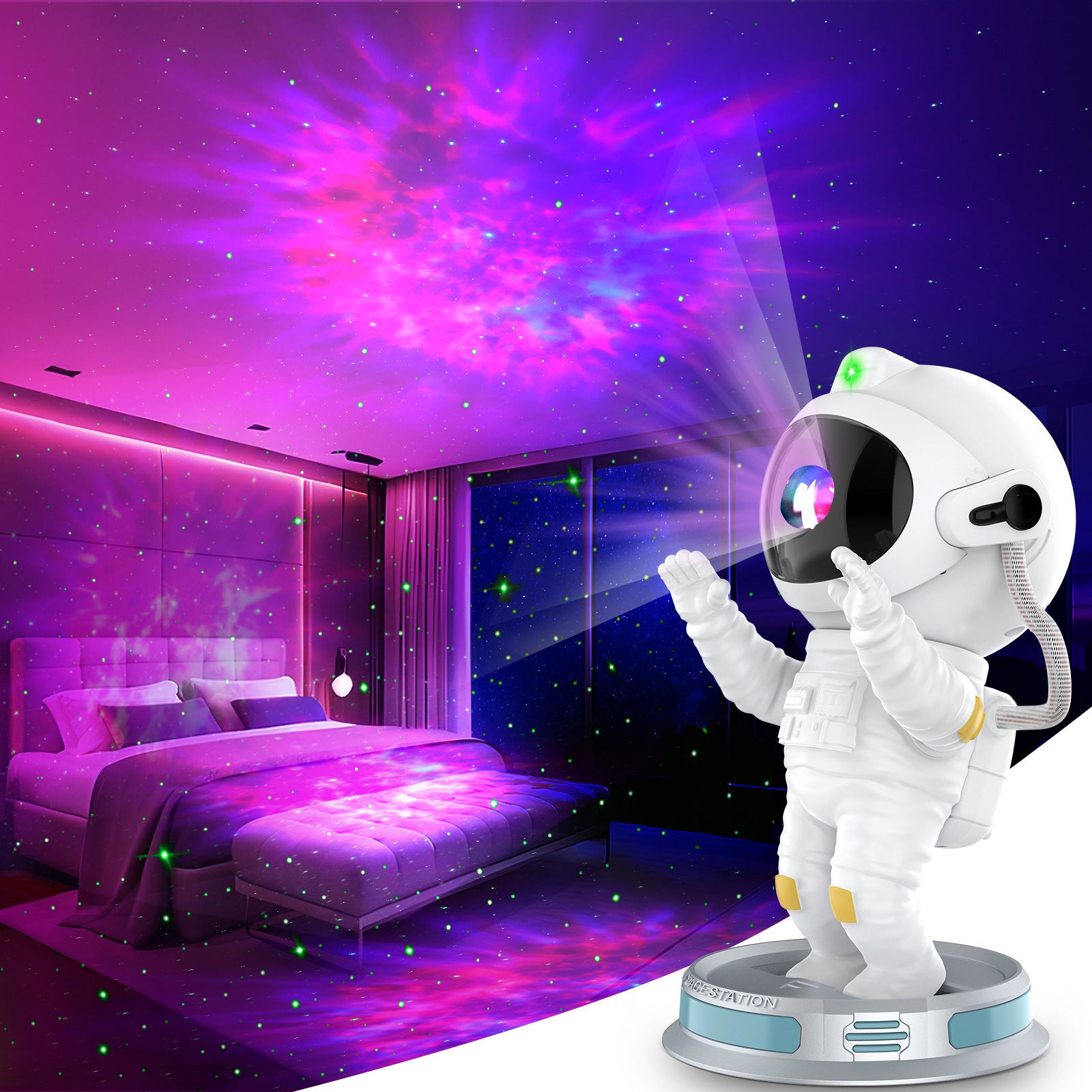 Exit Astronaut Starlight Projection Lamp Northern Lights