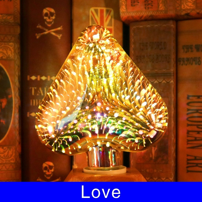 3D Fireworks Decorative Light Bulb