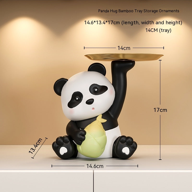 Panda Home Entrance Cabinet Key Storage Ornaments