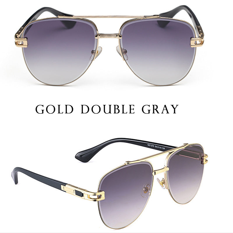 Fashion Women Retro Round Frame Frog Sunglasses