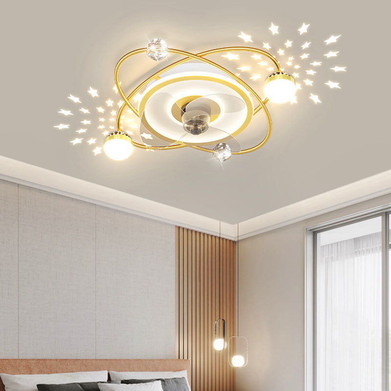 Nordic bedroom decor led lights for room Ceiling fan