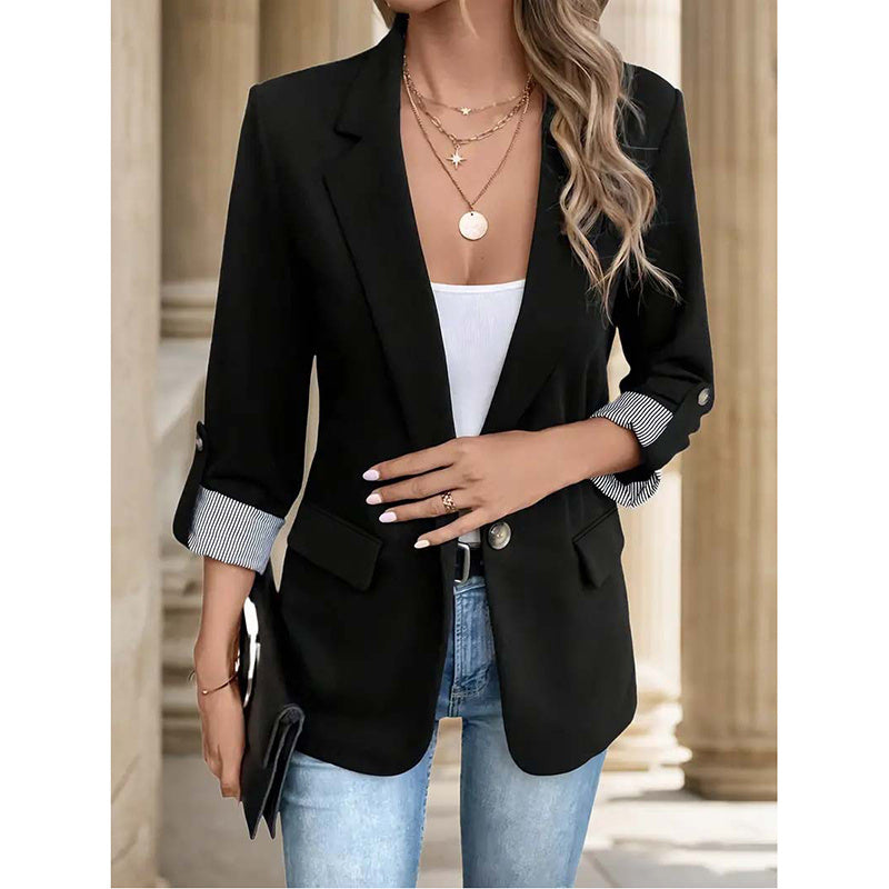 Women's Casual Blazers Open Front Long Sleeve