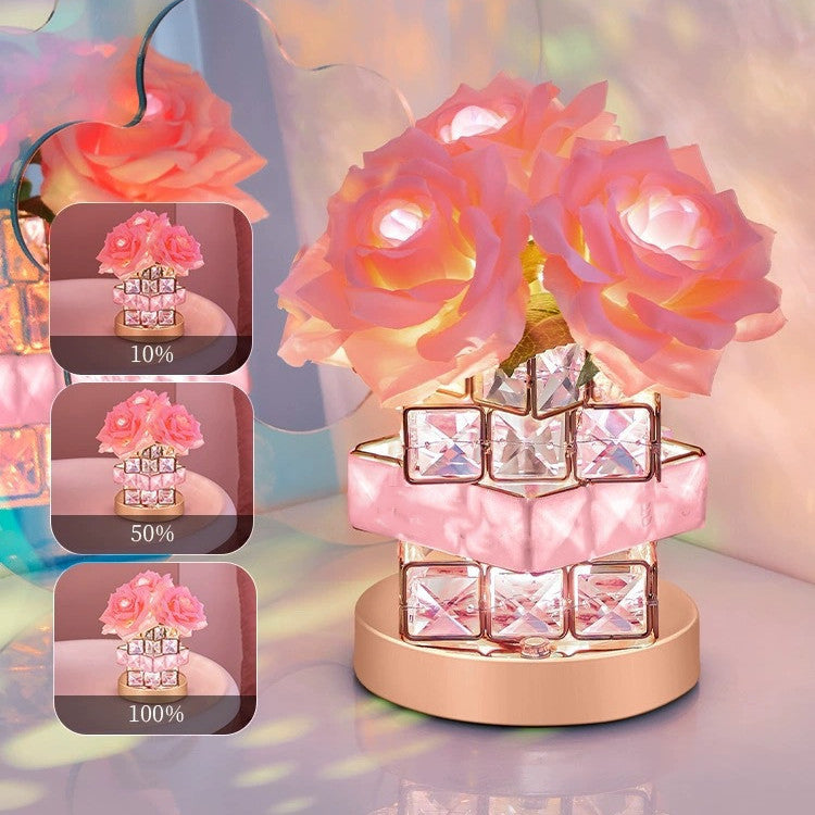 Rubik's Cube Crystal Lamp Bedroom