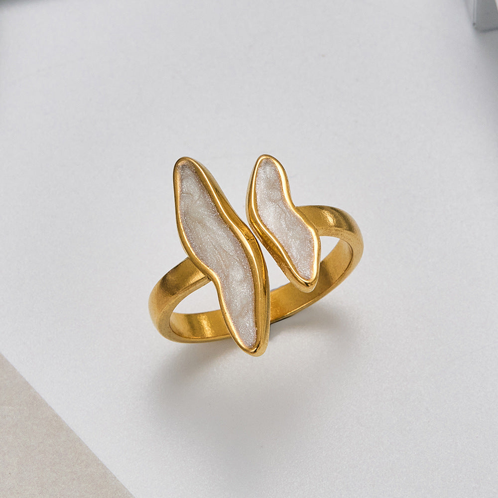 Korean Style Fashion Simple And Cool Style Stainless Steel Ring