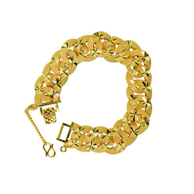 Gold Carven Design Starry Bracelet