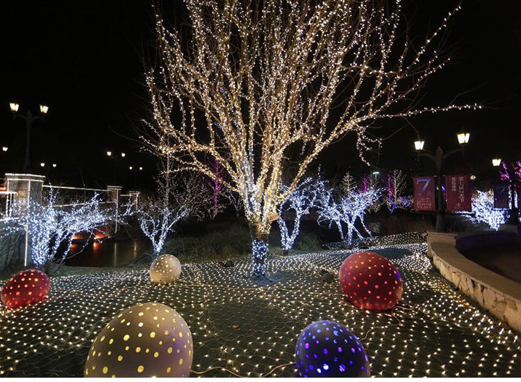 waterproof fishnet lights full of stars paved holiday lights wedding ins decorative lights
