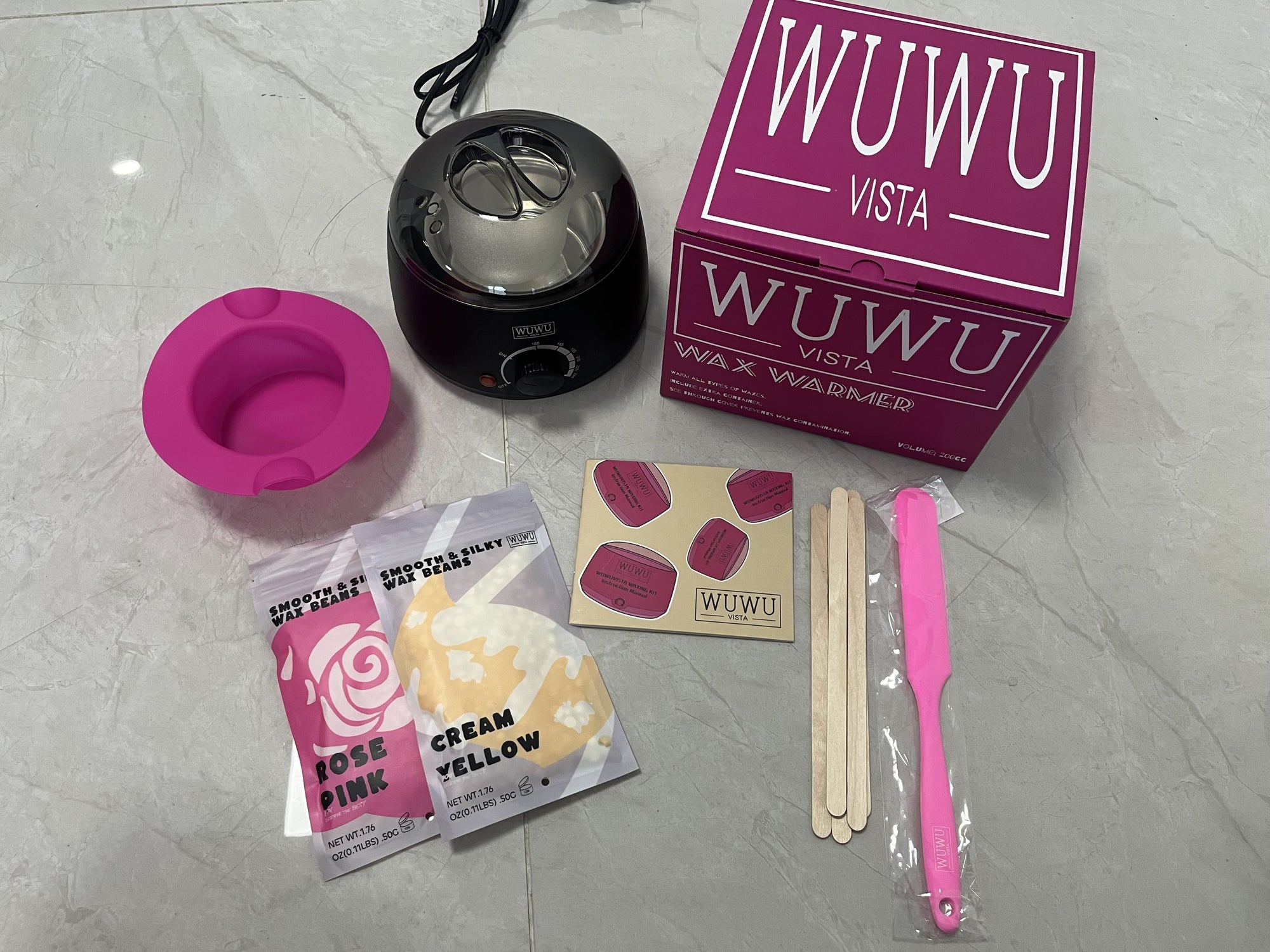 Waxing Kit 11 Items WUWUVISTA Hair Removal