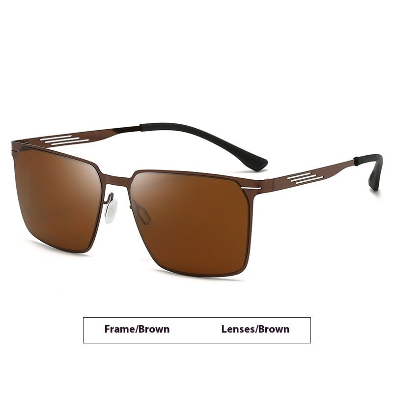 Fashion Metal Frame Sunglasses Fashionable Elegant Simple