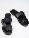 Summer Buckle Toe Clip Sandals Fashion Flat Beach Shoes