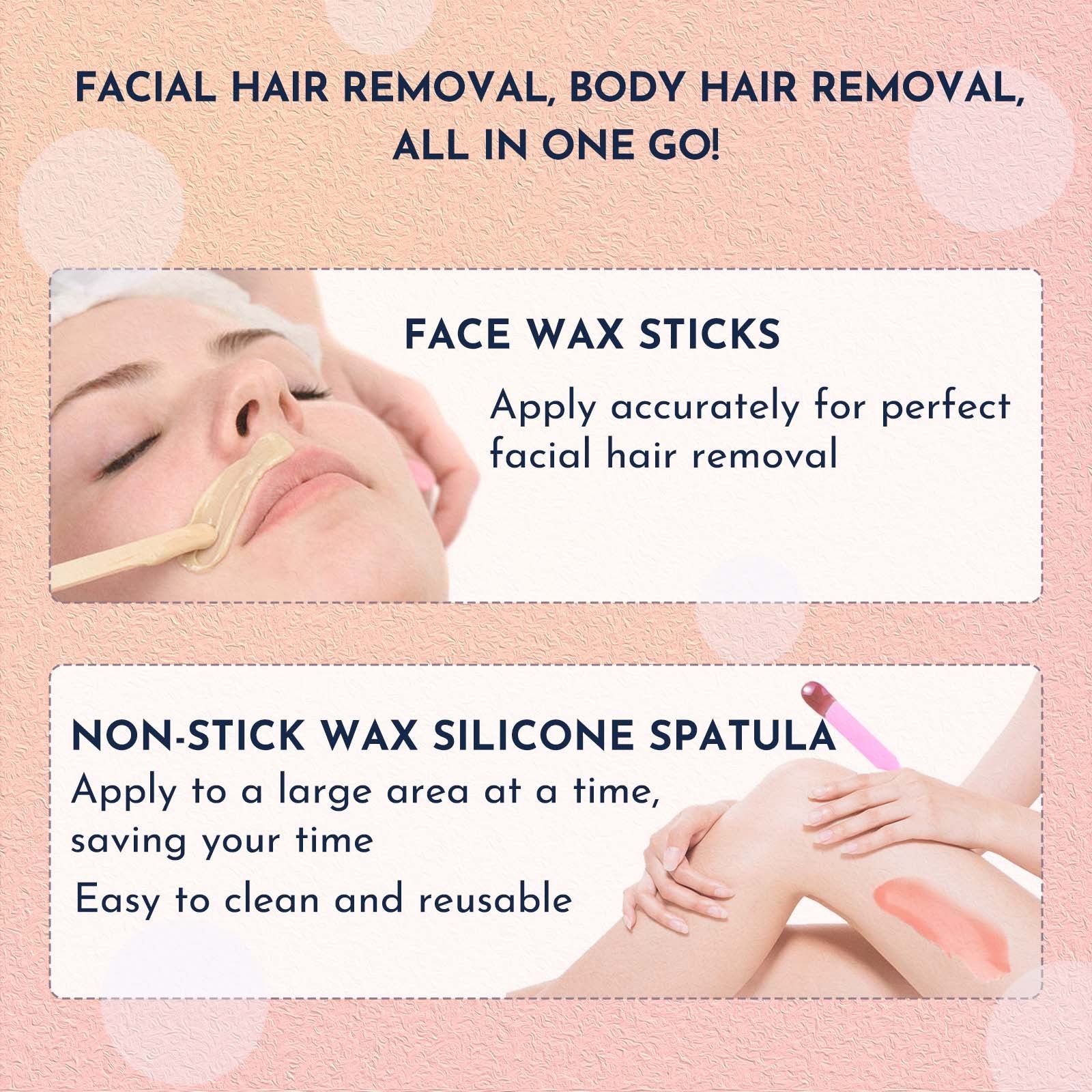 Waxing Kit 11 Items WUWUVISTA Hair Removal