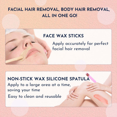 Waxing Kit 11 Items WUWUVISTA Hair Removal