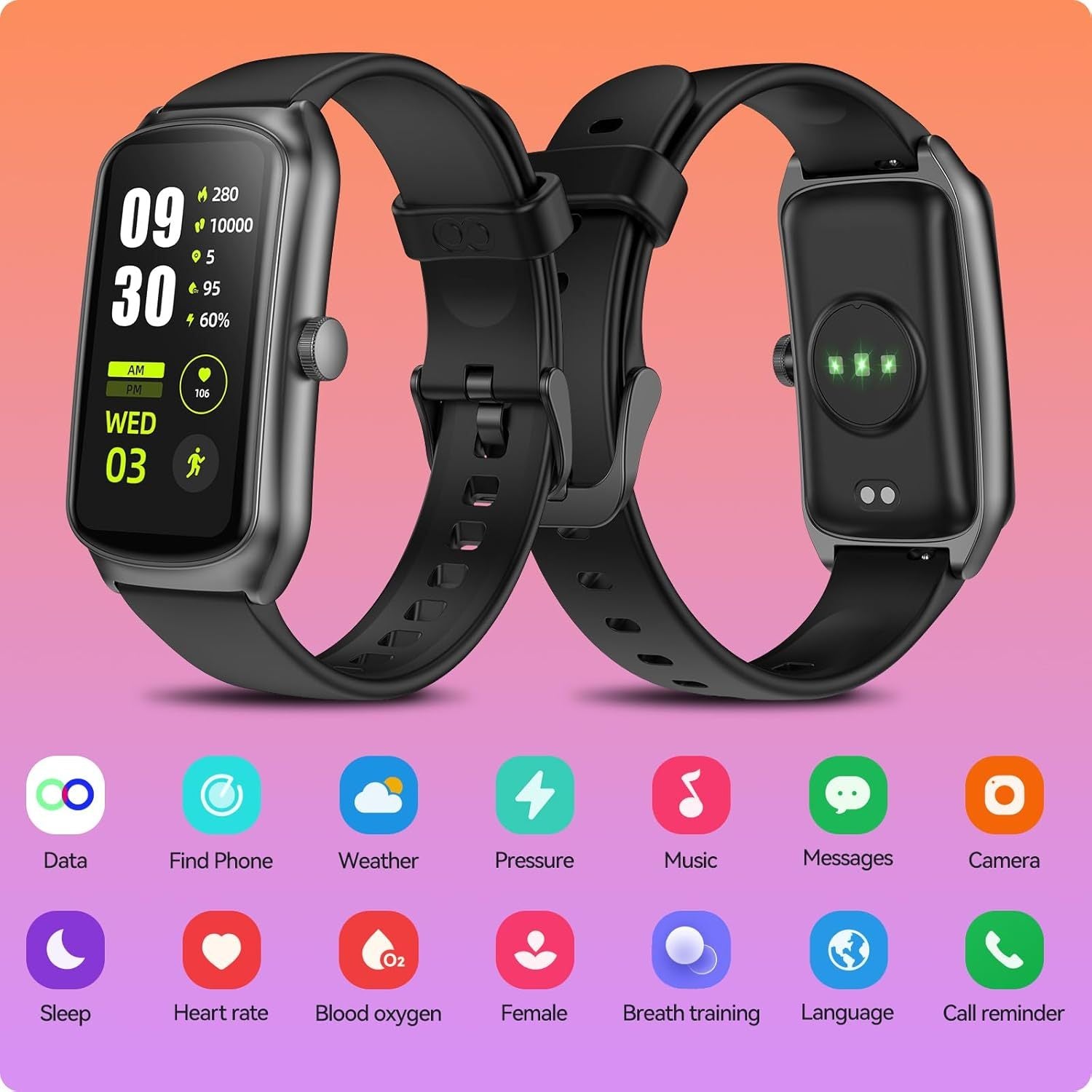 Unisex Fitness Tracking Smartwatch