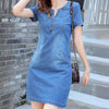 Mid-length Denim Dress