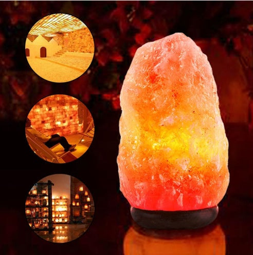 Crystal salt lamp socket lamp creative decoration gift