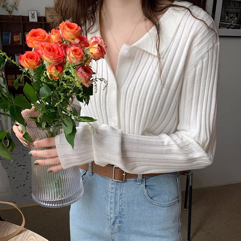 Retro Gentle Inner Wear Sweater Cardigan