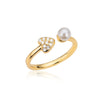 Niche Retro Blue Big Zircon Trendy Personality Ring