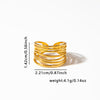 French Retro Titanium Steel Ring Golden