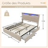 Holzlattenrost Gepolstertes Bett