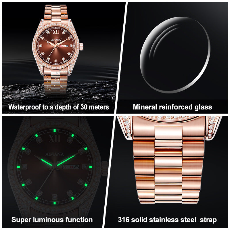Diamond Disc Quartz Women's Watch